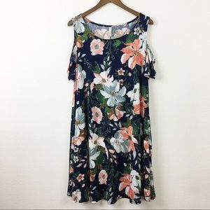 | Emerald | Boutique Cold Shoulder Tunic Dress